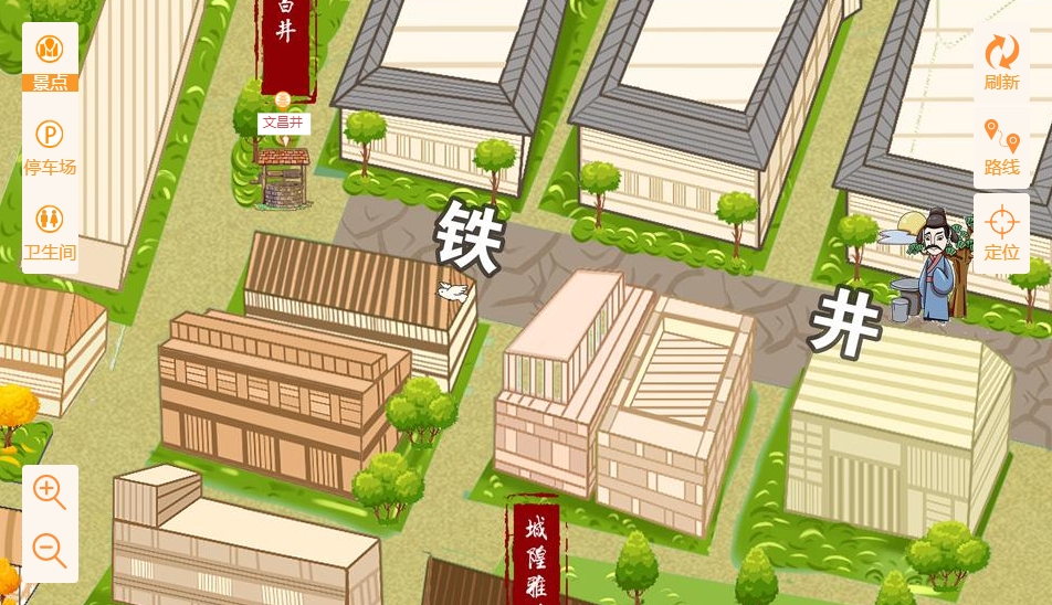 新城镇智慧景区：手绘地图与语音导览的完美融合